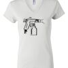 Women's Short Sleeve V-Neck T-Shirt Thumbnail